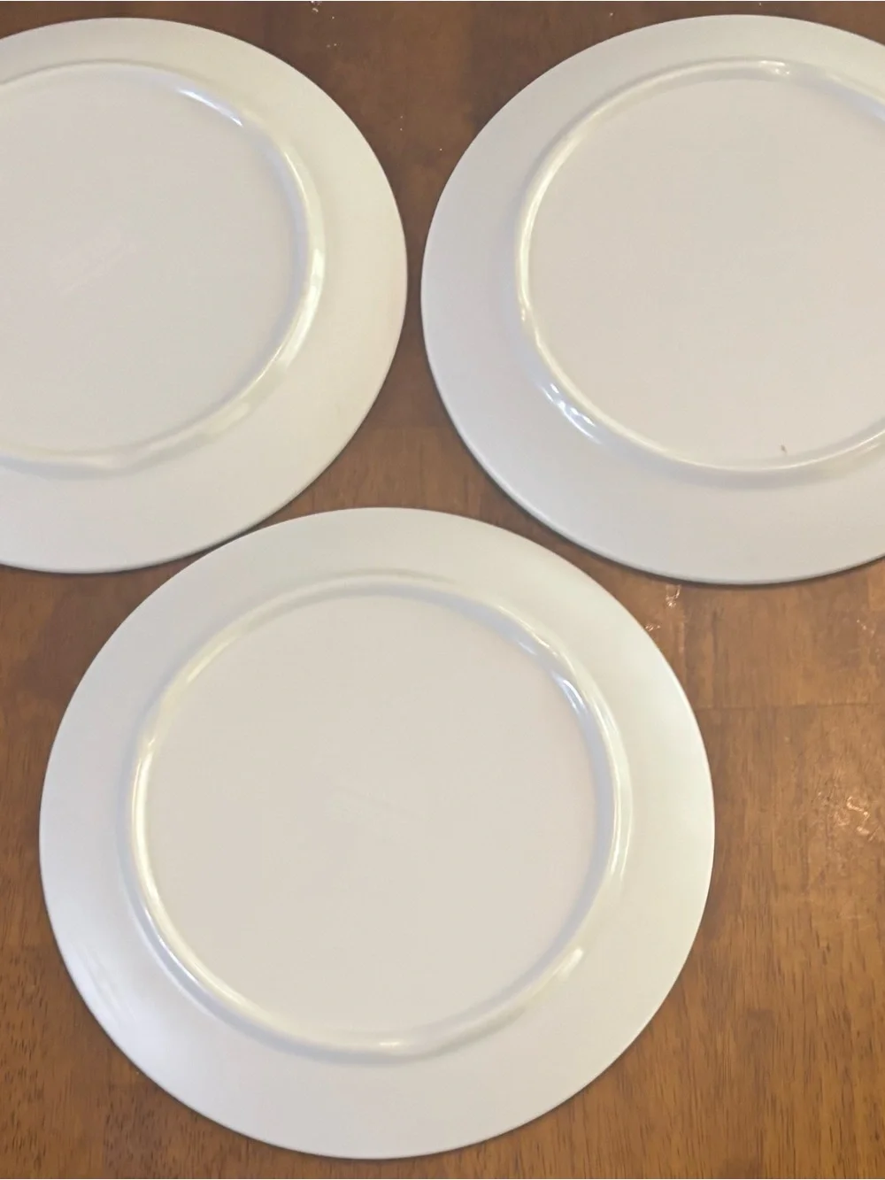 Tommy Bahama Faux Light Wood Grain Melamine Plates Set Of 3 7.5”